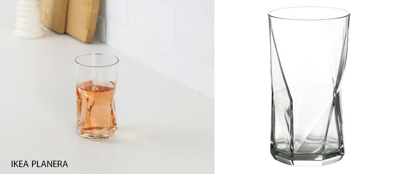 لیوان شیشه ای ایکیا مدل IKEA PLANERA
